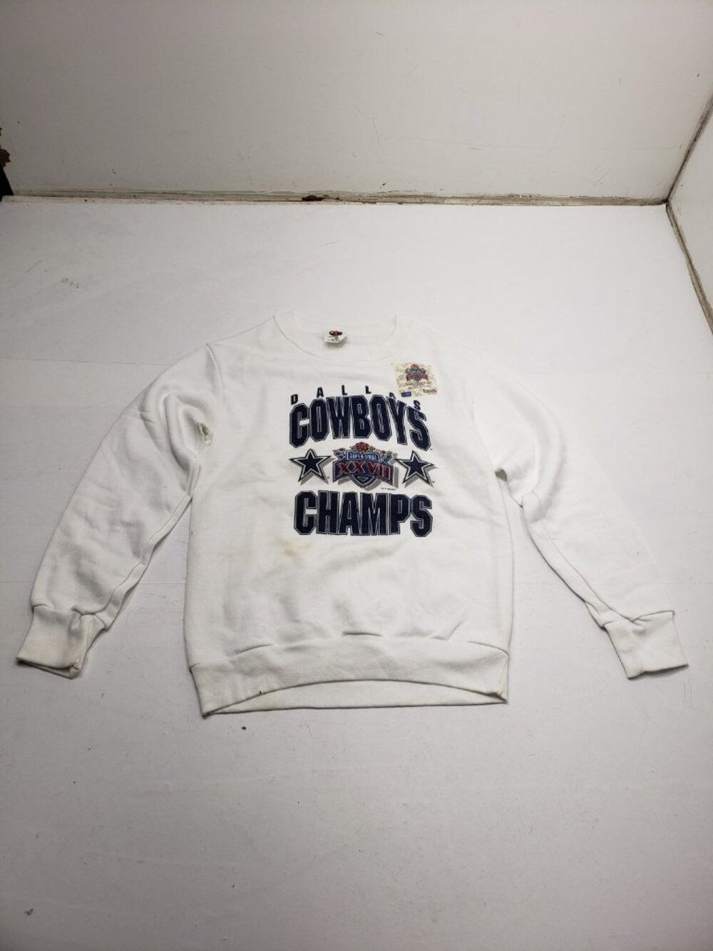 Vintage 1993 Dallas Cowboys Super Bowl XXVII Champions Sweatshirt XL NFL